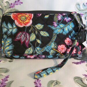 Vera Bradley Vines Floral Iconic RFID Wristlet Wallet Combo